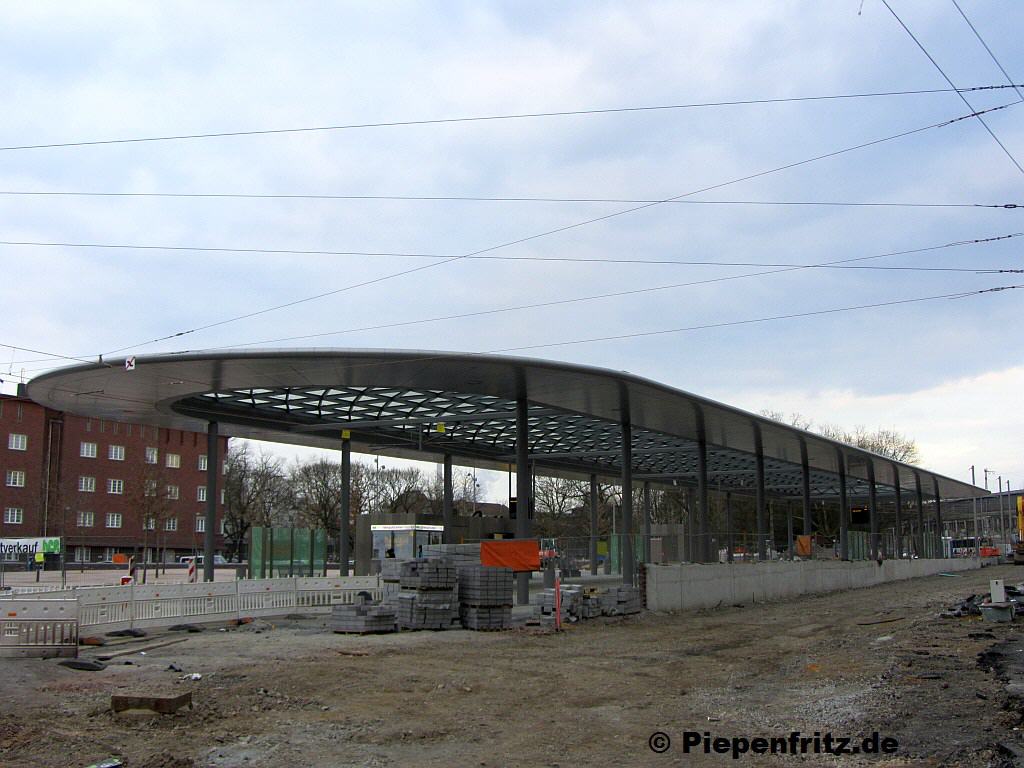 Wenige Stunden vor der Eröffnung.